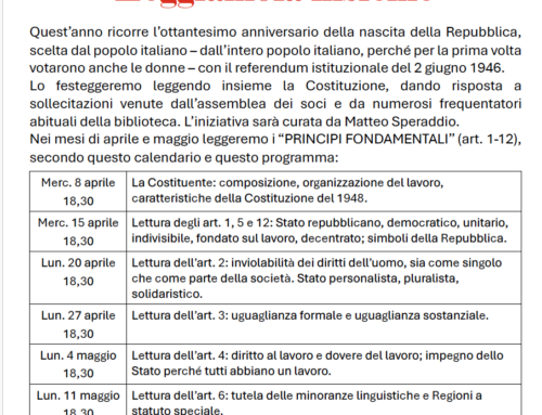 LEGGIAMO INSIEME LA COSTITUZIONE a cura di Matteo Speraddio